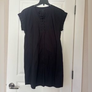 J Crew lace up t-shirt dress